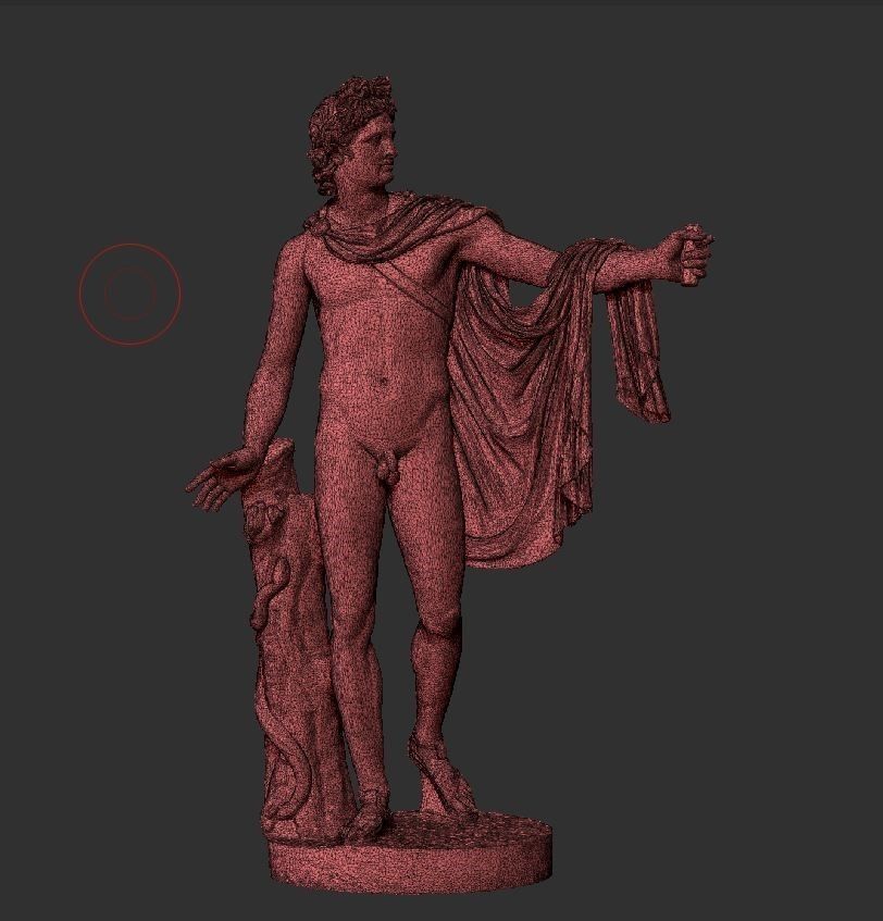 Apollo sculpture 3D model 3D print model_5