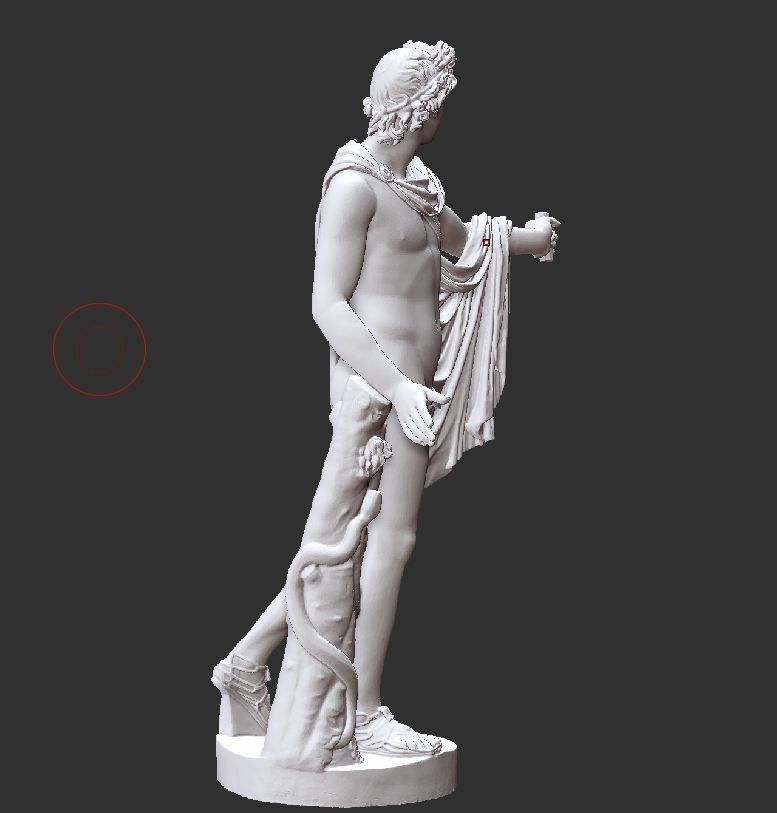 Apollo sculpture 3D model 3D print model_4