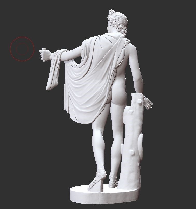 Apollo sculpture 3D model 3D print model_3