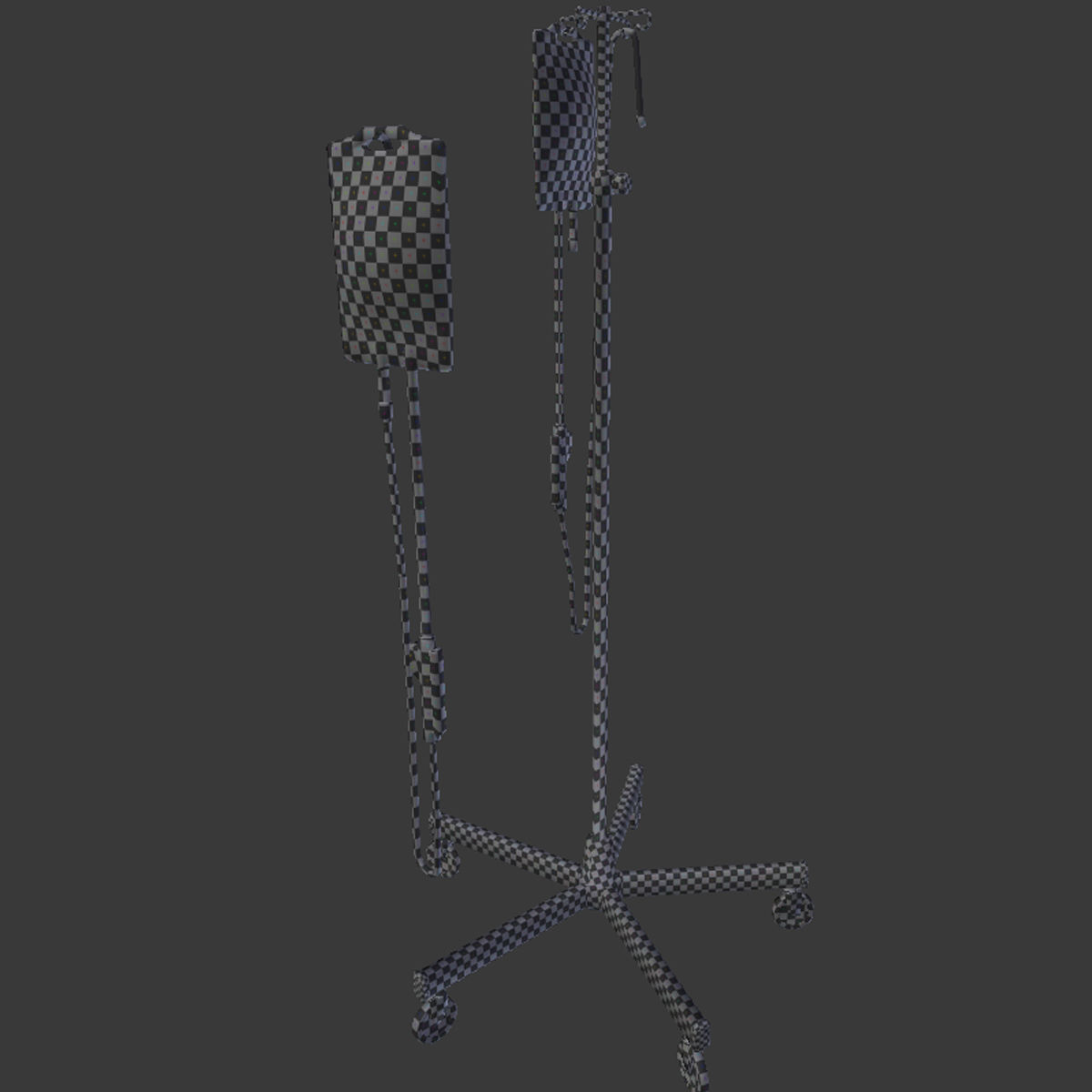 Drip Stand - Low and High Poly Low-poly 3D model_9