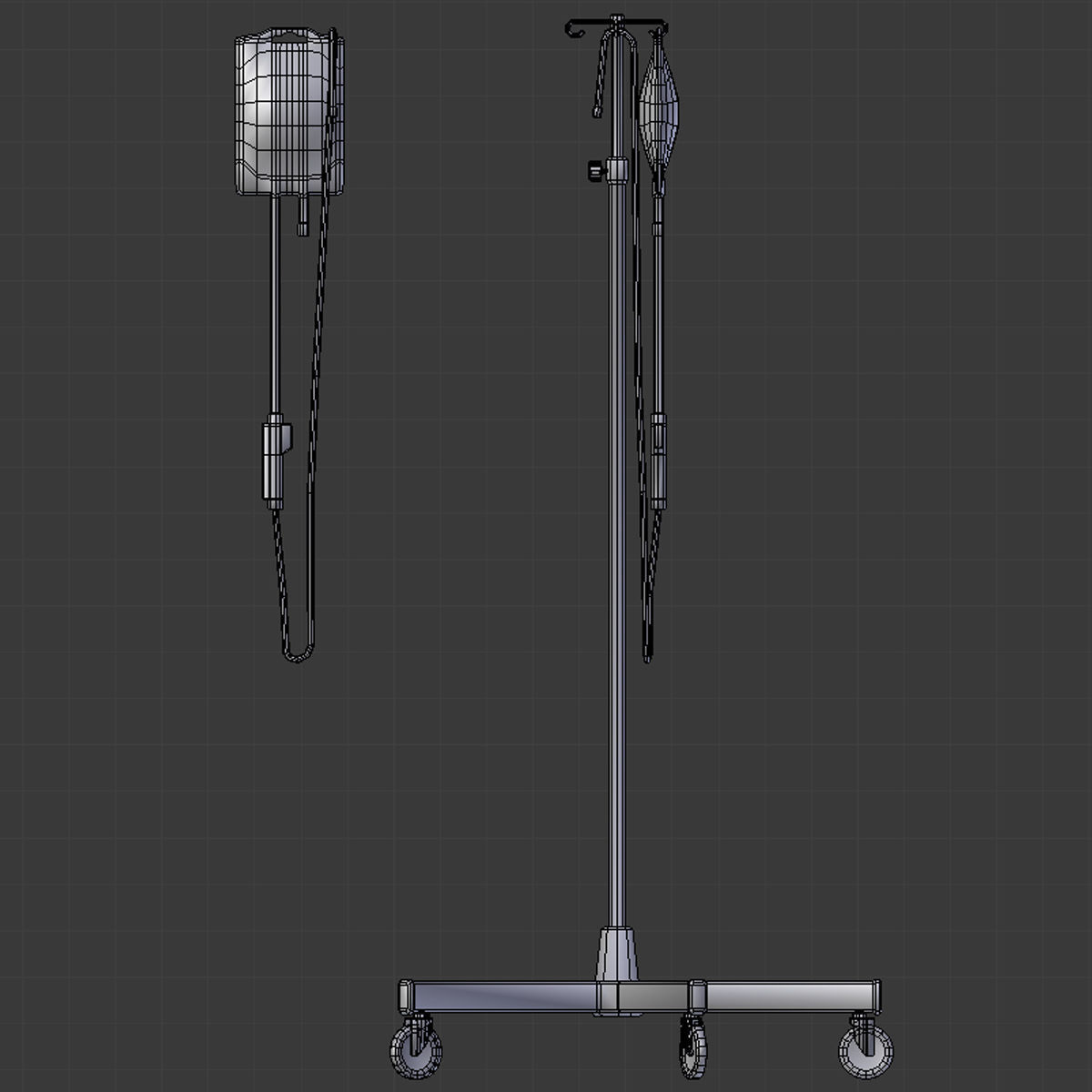 Drip Stand - Low and High Poly Low-poly 3D model_8