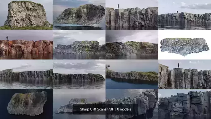 Sharp Cliff Scans PBR