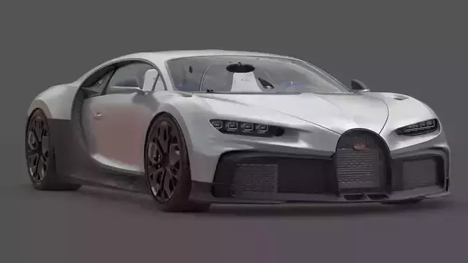 2022 Bugatti Chiron Profilee 3D Model W16 Ultimate  Hypercar 
