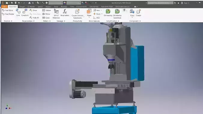Column Mill Master 3d model