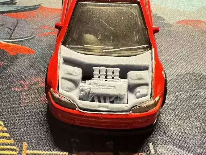 Engine for hotwheels Civic