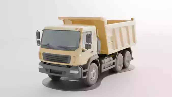 Dump Truck Construction and Material Transport Vehicle