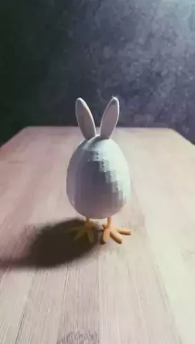 The Easter rabbit egg chicken feet thingy Free 3D print model