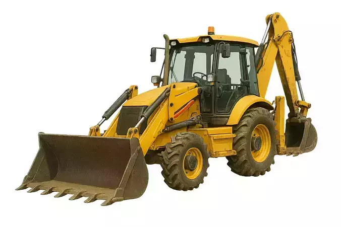 Backhoe Loader Construction Excavation Vehicle
