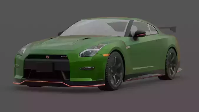 Nissan GT-R R35 3D Model Godzilla Twin-Turbo V6 