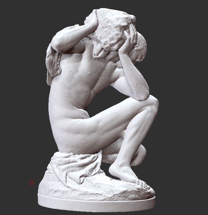 man fear stone 3d model 3D print model_2