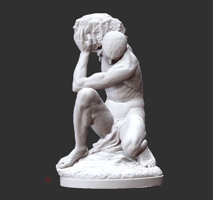 man fear stone 3d model 3D print model_3