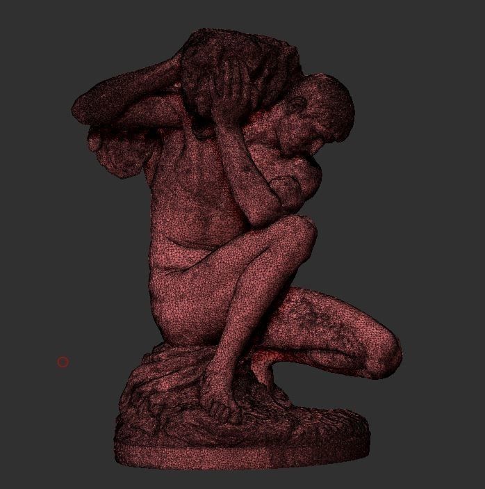 man fear stone 3d model 3D print model_4