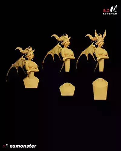 Scanty and Kneesocks  Bust By E S Monster