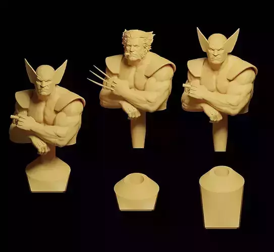 Wolverine jim lee  V2 Bust By E S Monster