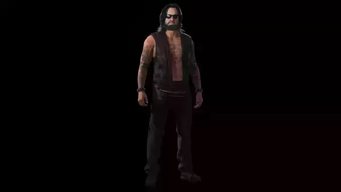 Biker Character Var 4 PBR Game Ready