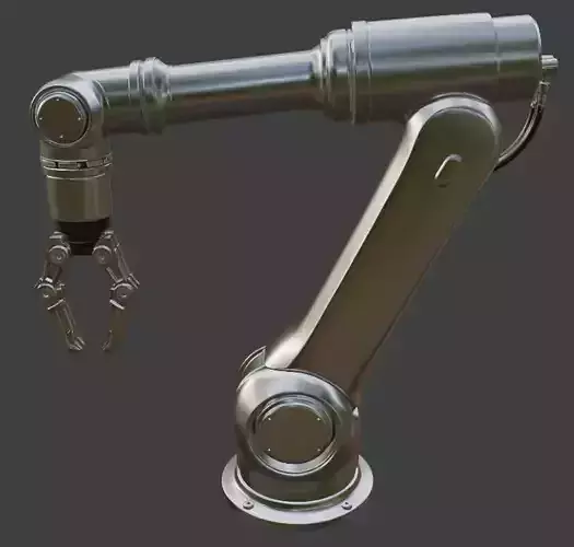 Industrial Robotic Arm 3D Model