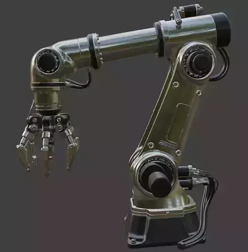 Industrial Robotic Arm 3D Model