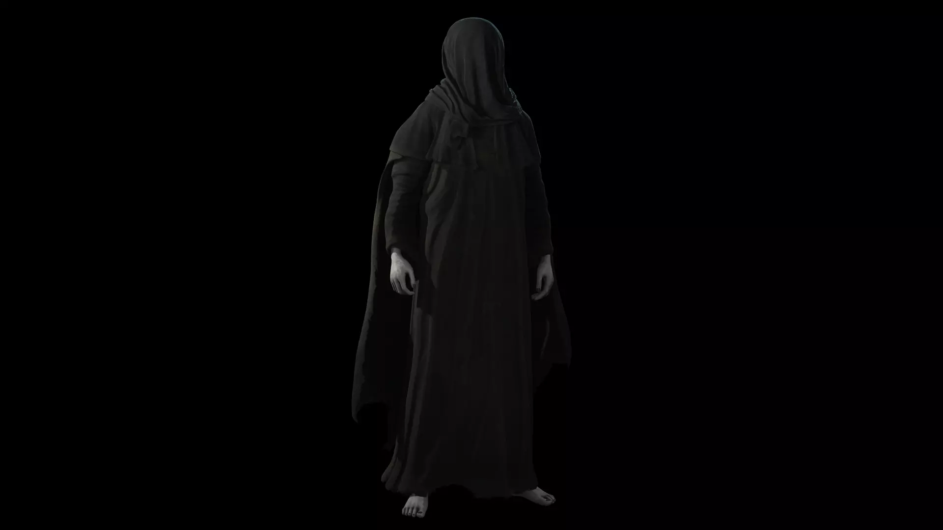 Necromancer Character Var 1 PBR Game Ready Low-poly 3D model