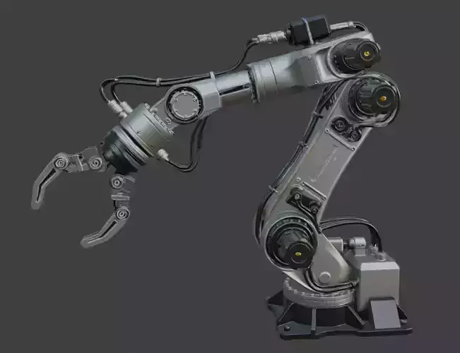 Industrial Robotic Arm 3D Model