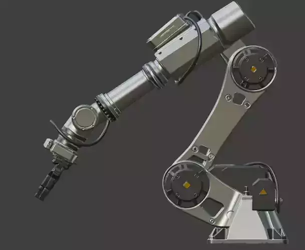 Industrial Robotic Arm 3D Model