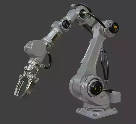 High Detail Mechanical Robot Arm