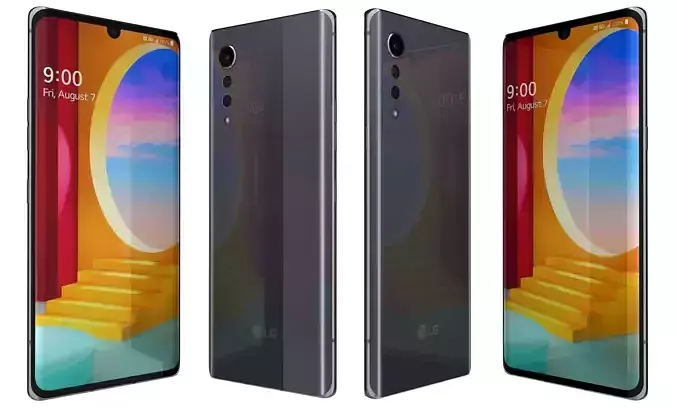 LG Velvet Aurora Gray High Poly