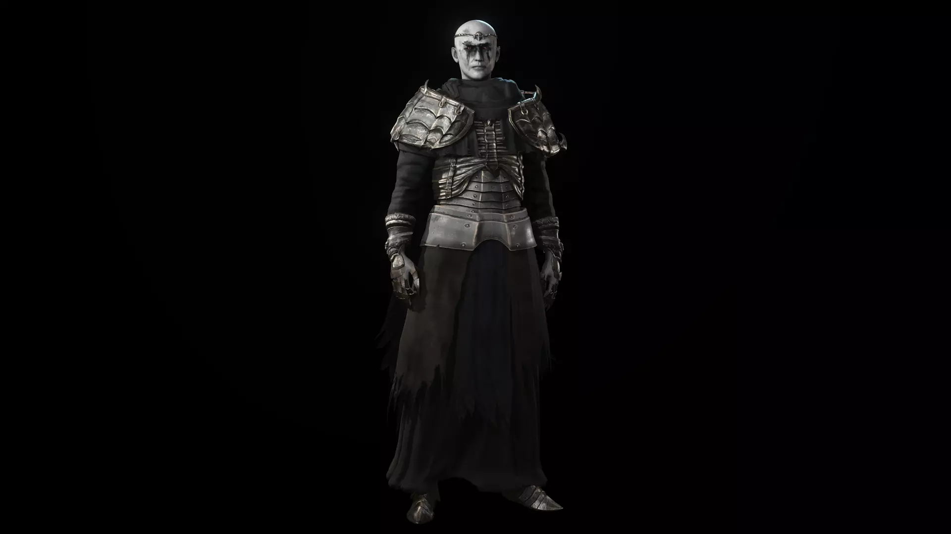 Necromancer Character Var 3 PBR Game Ready Low-poly 3D model