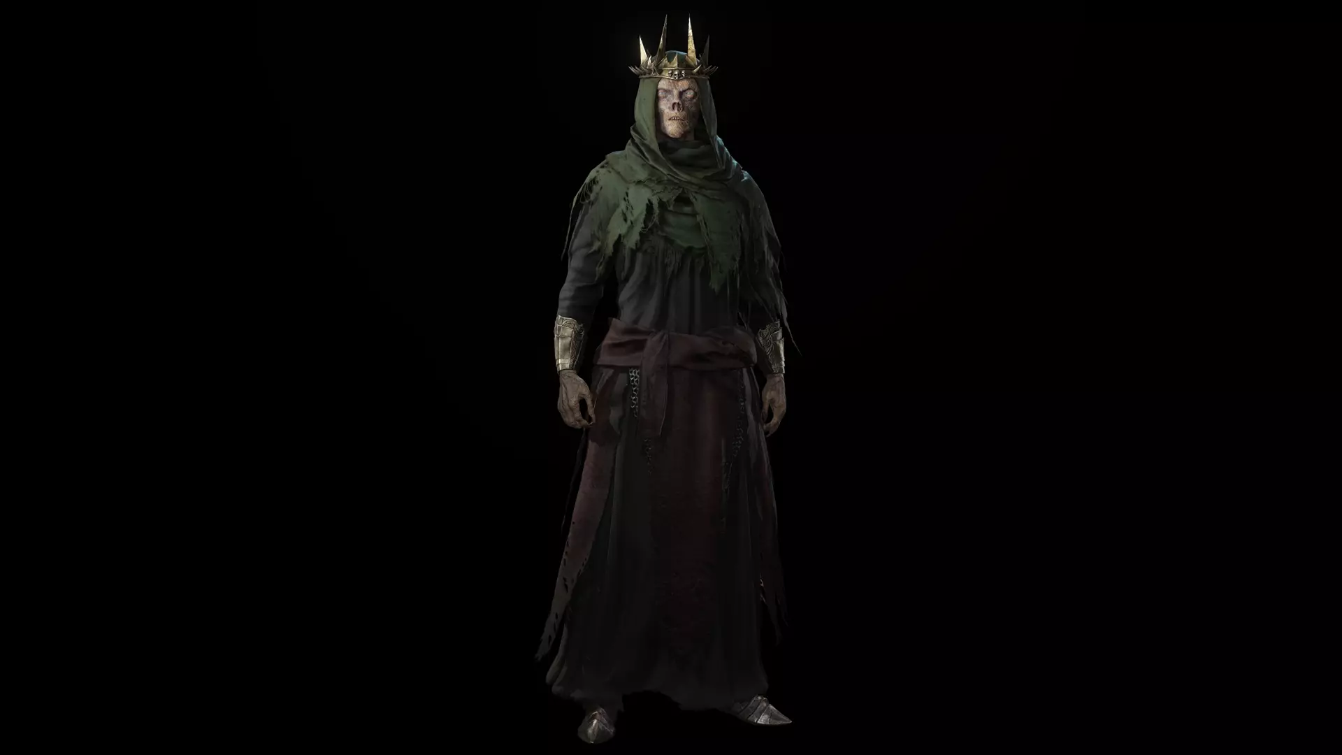 Necromancer Character Var 4 PBR Game Ready Low-poly 3D model