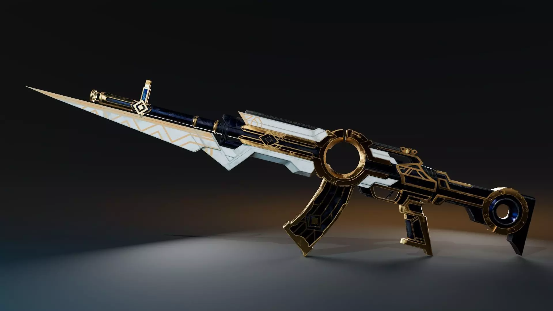 Stylized Sci-Fi Rifle AN 94 Free 3D model