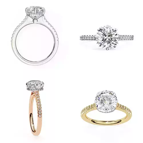 Elegant Modern Jewellery CAD Model 3DM STL Files