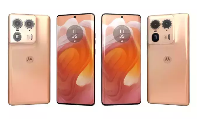 Motorola Edge 50 Ultra Gold High Poly 