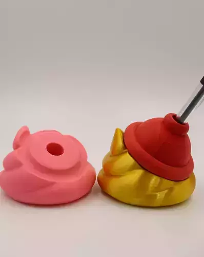 Toilet Plunger Pen Holder
