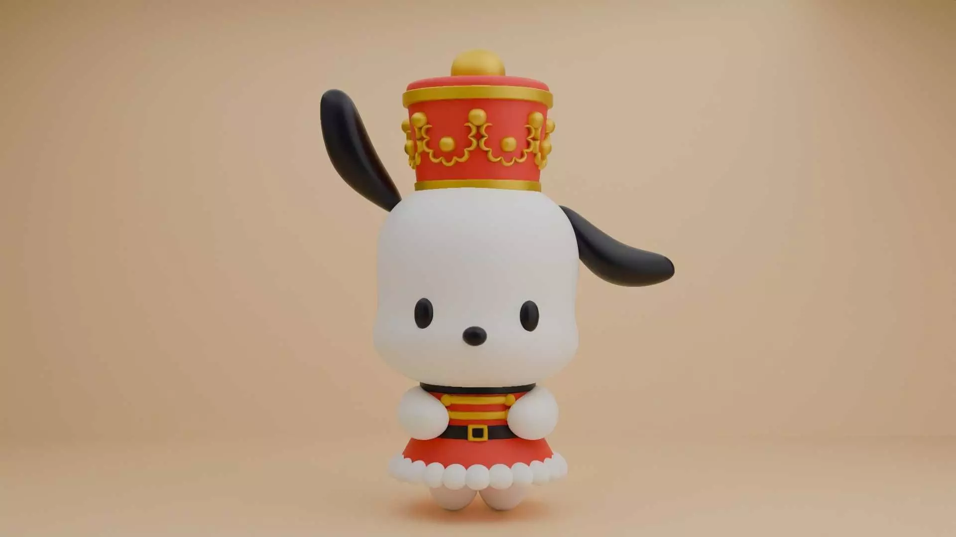 Christmas sanrio pochacco 36 3D print model