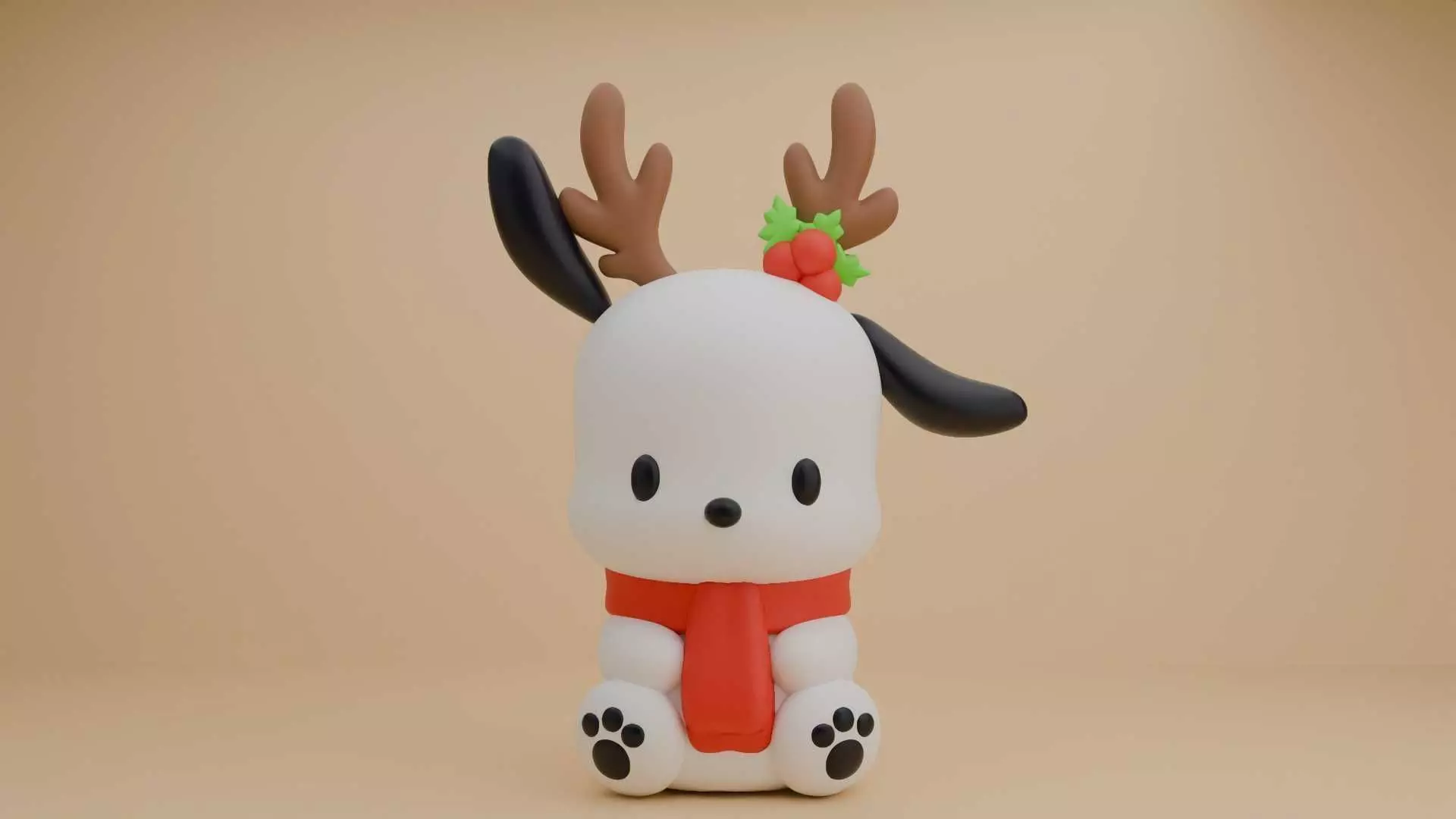 Christmas sanrio pochacco 35 3D print model