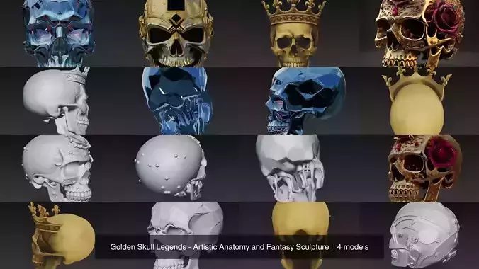 Golden Skull Legends - Artistic Anatomy and Fantasy Sculpture 
