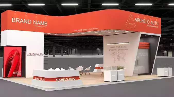 stall expo event exhibition 3D model