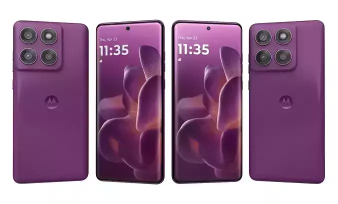 Motorola Edge 60 Pro PANTONE Sparkling Grape High Poly