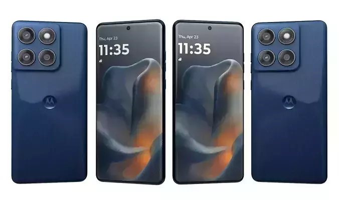 Motorola Edge 60 PANTONE Gibraltar Sea High Poly