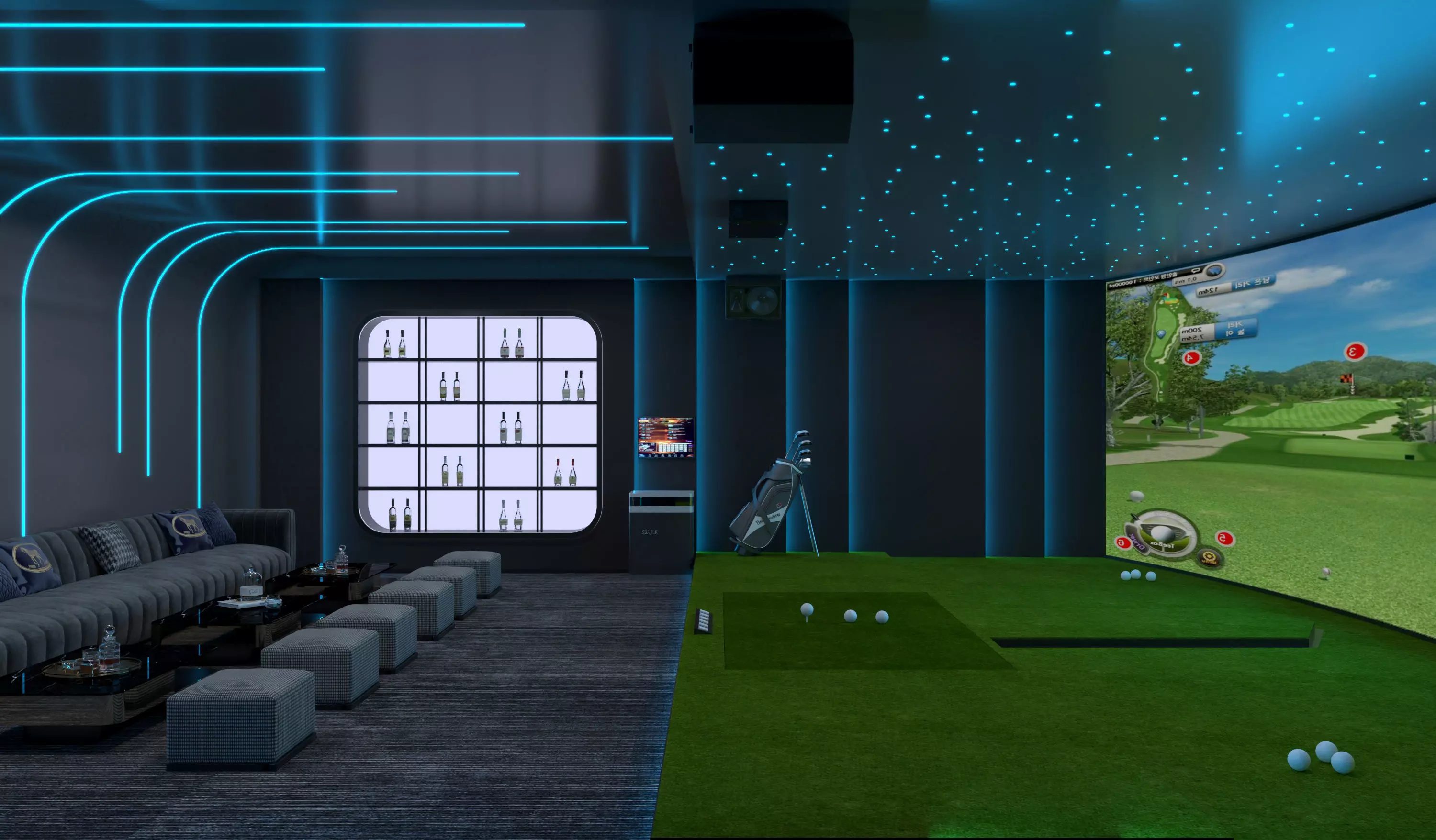 golf interior 3D model
