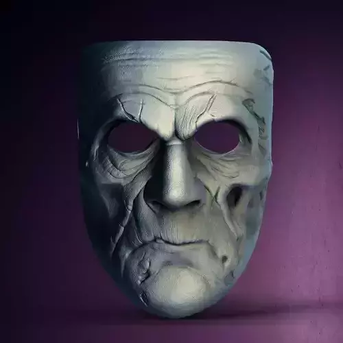 Zombie Spooky Mask STL Format 3D Printable stl File