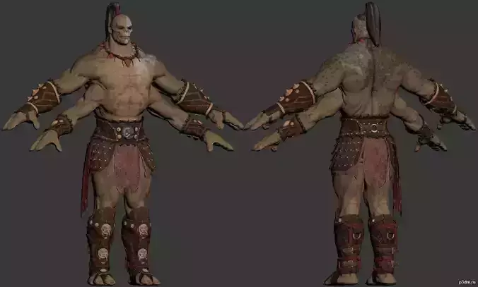 3d goro spartan character