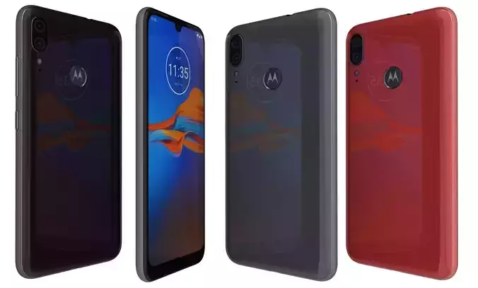 Motorola Moto E6 Plus All Colors High Poly