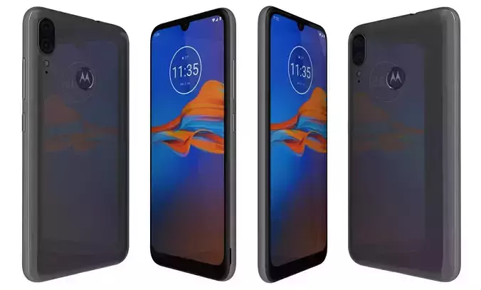 Motorola Moto E6 Plus Bright Cherry High Poly