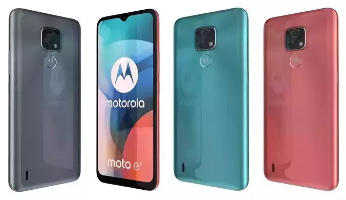 Motorola Moto E7 All Colors High Poly