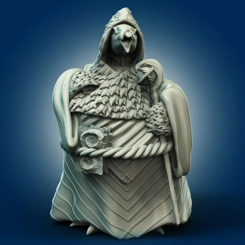 Wizard Turkey Animal Planter 3D Printable STL File 3D print model