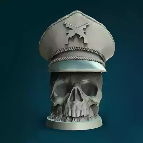 Sargent Skull Planter 3D Printable STLFile