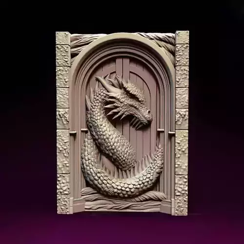 Dragon Book Nook Mystic Realms Fantasy  3D Printable STL File
