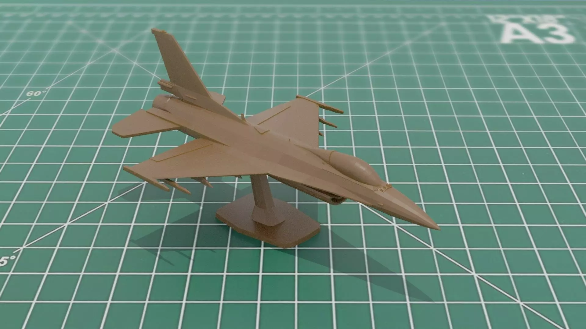 F16C Falcon Jet Aircraft 3MF Model 3D print model