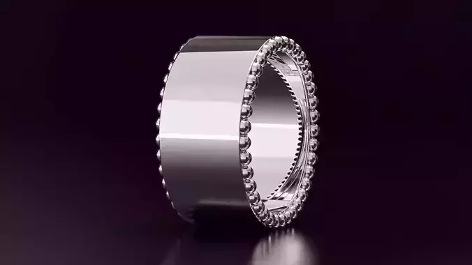 Mens wedding band N23 10mm EU60