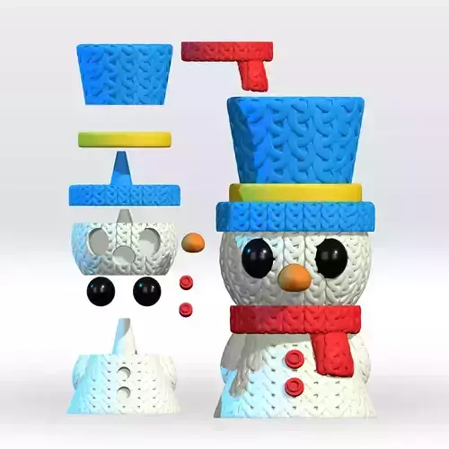 Knitted Snowman Christmas Multiparts